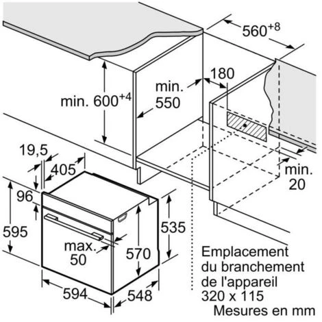 Fours Encastrables Électrique 71L BOSCH 3600W 59.4cm, BOSHBA573BV0 2 Fours Encastrables Électrique 71L BOSCH 3600W 59.4cm, BOSHBA573BV0 – Image 2