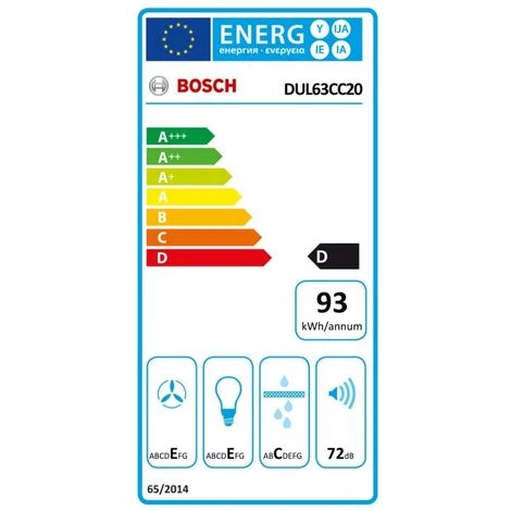 Hotte Classique 60cm 350m3/h Blanc - Bosch - Dul63cc20 2 Hotte Classique 60cm 350m3/h Blanc - Bosch - Dul63cc20 – Image 2