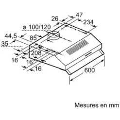 Hotte Classique 60cm 350m3/h Blanc - Bosch - Dul63cc20 9 Hotte Classique 60cm 350m3/h Blanc - Bosch - Dul63cc20 -Bransch Magasin 12858639 5