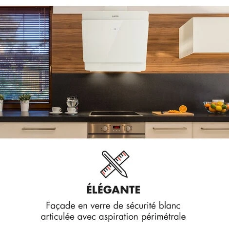 Aurica 60 Hotte Aspirante 60 Cm 600 M³/h LED Tactile Verre Blanc 2 Aurica 60 Hotte Aspirante 60 Cm 600 M³/h LED Tactile Verre Blanc – Image 2