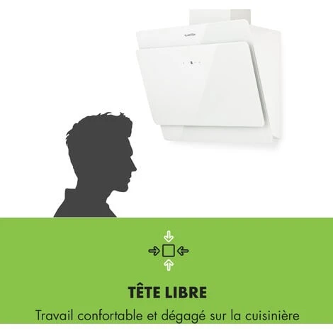 Aurica 60 Hotte Aspirante 60 Cm 600 M³/h LED Tactile Verre Blanc 4 Aurica 60 Hotte Aspirante 60 Cm 600 M³/h LED Tactile Verre Blanc – Image 4