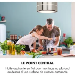 Tron Ambience Hotte Aspirante En îlot Ø 38 Cm Mode Recirculation 540 M³/h LED - Inox -Bransch Magasin 13733223 4