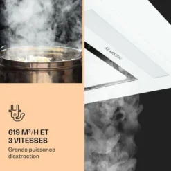 Remy Hotte De Plafond 90 Cm 619 M³/h 230W 3 Vitesses Télécommande -Bransch Magasin 13733281 4