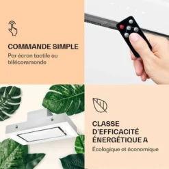 Remy Hotte De Plafond 90 Cm 619 M³/h 230W 3 Vitesses Télécommande -Bransch Magasin 13733281 5