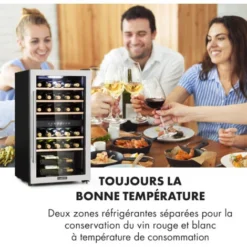 Cave à Vin Vinamour 29 Duo 2 Zones 80L/29 Bouteilles 5-22°C Touch -Bransch Magasin 13733416 4