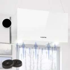 Kronleuchter L Hotte îlot Aspirante 60cm 590 M³/h LED Classe A - Blanc