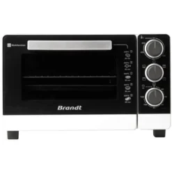 BRANDT Mini Four Posable Blanc 21L - 1380W - 5 Modes De Cuisson - Chaleur Tournante