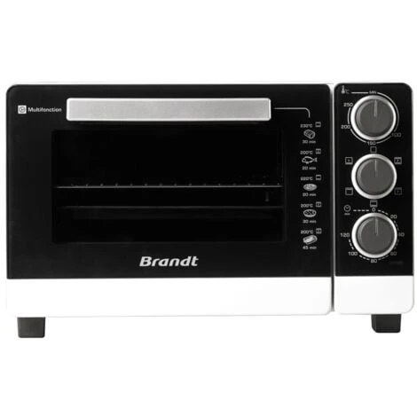 BRANDT Mini Four Posable Blanc 21L - 1380W - 5 Modes De Cuisson - Chaleur Tournante 1 BRANDT Mini Four Posable Blanc 21L - 1380W - 5 Modes De Cuisson - Chaleur Tournante