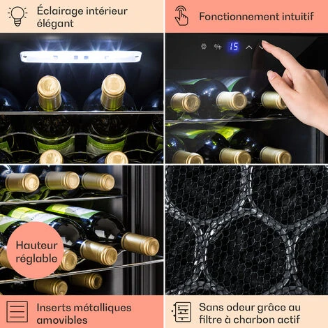 Shiraz 16 Uno Cave à Vin 42l Panneau De Contrôle Tactile 131W 5-18°C 5 Shiraz 16 Uno Cave à Vin 42l Panneau De Contrôle Tactile 131W 5-18°C – Image 5