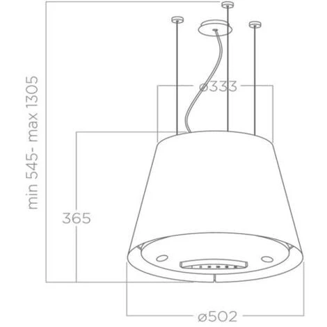 Hotte Cuisine Elica Suspendue Noir EASY UX 50 Cm 4 Hotte Cuisine Elica Suspendue Noir EASY UX 50 Cm – Image 4
