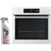 WHIRLPOOL Four Pyrolyse Encastrable Blanc 73L Multifonction 6ème Sens Porte Froide