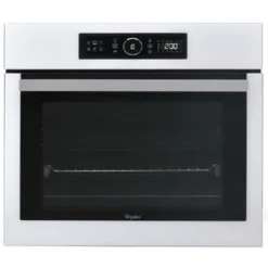 WHIRLPOOL Four Pyrolyse Encastrable Blanc 73L Multifonction 6ème Sens Porte Froide -Bransch Magasin 16801332 5