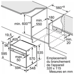 BOSCH Four Pyrolyse Encastrable Noir 71L Multifonction Chaleur Tournante -Bransch Magasin 16804955 5