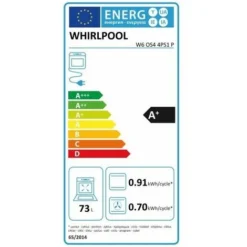 WHIRLPOOL Four Pyrolyse Encastrable Inox 73L Multifonction Chaleur Pulsée 6eme Sens -Bransch Magasin 17008643 3