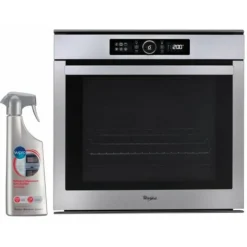 Bransch Magasin 37 WHIRLPOOL Four Pyrolyse Encastrable Inox 73L Multifonction Porte Froide