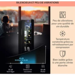 Shiraz 12 Slim Uno Cave à Vin 32l/12fl. Touch 85 W 5-18 °C LED -Bransch Magasin 18135685 4