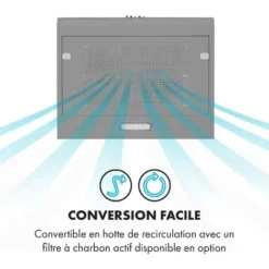 Capannina Hotte Escamotable 60cm 166m³/h Acier Inoxydable Argent 7 Capannina Hotte Escamotable 60cm 166m³/h Acier Inoxydable Argent -Bransch Magasin 18618322 3