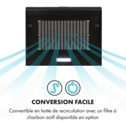 Capannina Hotte Escamotable 60cm 166m³/h Acier Inoxydable Noir 7 Capannina Hotte Escamotable 60cm 166m³/h Acier Inoxydable Noir -Bransch Magasin 18618327 3