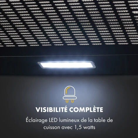 Capannina Hotte Escamotable 60cm 166m³/h Acier Inoxydable Noir 4 Capannina Hotte Escamotable 60cm 166m³/h Acier Inoxydable Noir – Image 4