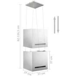 Hotte Suspendue à Capteur Tactile LCD 37 Cm Acier Inoxydable VidaXL -Bransch Magasin 18802174 3