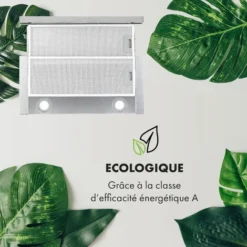 Viola Hotte Murale Aspirante 60 Cm 612m³ / H Classe A Inox Argent -Bransch Magasin 20110797 3