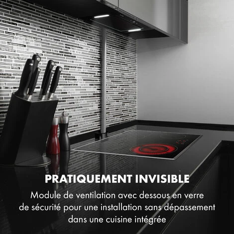 Hektor Eco Hotte Encastrée 52cm 566 M³/h Moteur 200W Classe B Noir 2 Hektor Eco Hotte Encastrée 52cm 566 M³/h Moteur 200W Classe B Noir – Image 2