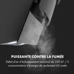 Antonia Hotte Murale 90cm 350m³/h Panneau Tactile Classe B Noir 9 Antonia Hotte Murale 90cm 350m³/h Panneau Tactile Classe B Noir -Bransch Magasin 20110810 5