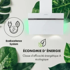 Alina 60 Hotte Aspirante 60cm 600 M³/h Classe A Design Verre Blanc 7 Alina 60 Hotte Aspirante 60cm 600 M³/h Classe A Design Verre Blanc -Bransch Magasin 22845324 3