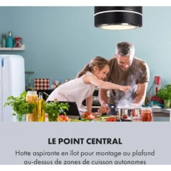 Tron Ambience Hotte îlot Aspirante Ø 38 Cm 540 M³/h Classe A - Noire -Bransch Magasin 22845366 4