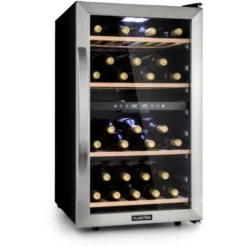 Vinamour 45D Cave à Vin 2 Zones 118L/ 45 Bouteilles - Classe A - Inox