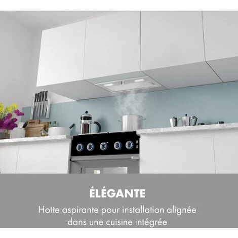 Simplica Hotte Aspirante Encastrable 70 Cm 400 M³ / H LED Inox Argent 2 Simplica Hotte Aspirante Encastrable 70 Cm 400 M³ / H LED Inox Argent – Image 2