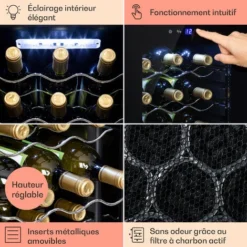 Shiraz 18 Slim Uno Cave à Vin 50 L 18 Bt. Panneau De Contrôle Tactile 5-18° C -Bransch Magasin 23516005 5