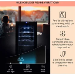 Shiraz 24 Uno Cave à Vin 63 L 24 Bt. Panneau De Contrôle Tactile 5-18° C -Bransch Magasin 23627382 4