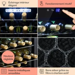 Shiraz 28 Uno Cave à Vin 74 L 28 Bt. Panneau De Contrôle Tactile 5-18° C -Bransch Magasin 23627386 5