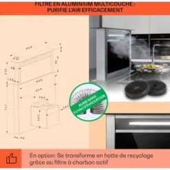 Hotte Aspirante Royal Flush Eco 90 Cm 576 M³/h A+ -Bransch Magasin 23702111 5