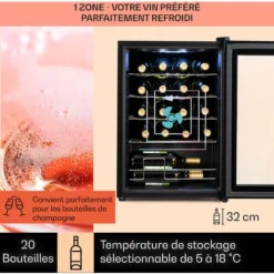 Shiraz 20 Uno Cave à Vin 53 L 20 Bt. Panneau De Contrôle Tactile 5-18° C -Bransch Magasin 23919507 3