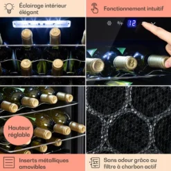 Shiraz 20 Uno Cave à Vin 53 L 20 Bt. Panneau De Contrôle Tactile 5-18° C -Bransch Magasin 23919507 5