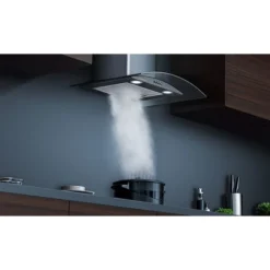 CIARRA Hotte Aspirante 60cm 650m3/h Classe A++ 1pcs Filtre Actif 3 Vitesses Recyclage Evacuation Verre & Noir - 506BK60 -Bransch Magasin 24417583 5