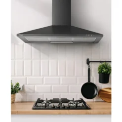 CIARRA Hotte Aspirante 90cm 370 M3/h 2pcs Filtre Actif Recyclage Ou Evacuation 3 Vitesses Classe A 201BK90 Noir -Bransch Magasin 24417611 3