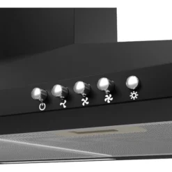 CIARRA Hotte Aspirante 90cm 370 M3/h 2pcs Filtre Actif Recyclage Ou Evacuation 3 Vitesses Classe A 201BK90 Noir -Bransch Magasin 24417611 4