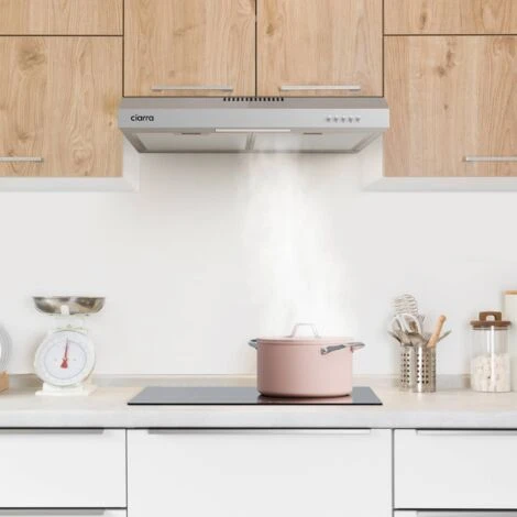 Hotte Casquette 60cm 1pcs Filtre Actif 220m3/h Recyclage 3 Vitesses 903SS60+001 Inox 3 Hotte Casquette 60cm 1pcs Filtre Actif 220m3/h Recyclage 3 Vitesses 903SS60+001 Inox – Image 3