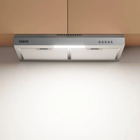 Hotte Casquette 60cm 1pcs Filtre Actif 220m3/h Recyclage 3 Vitesses 903SS60+001 Inox 5 Hotte Casquette 60cm 1pcs Filtre Actif 220m3/h Recyclage 3 Vitesses 903SS60+001 Inox – Image 5