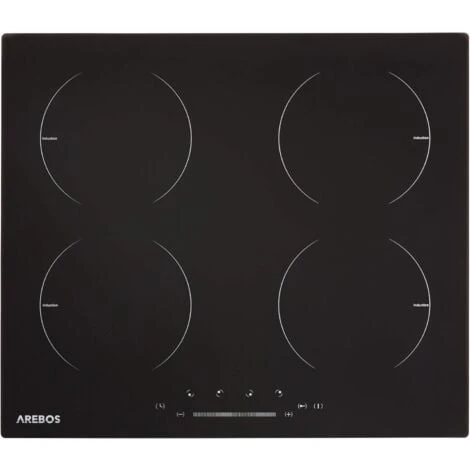 AREBOS Table De Cuisson à Induction Avec 4 Zones 16 Niveaux De Cuisson écran Tactile 1 AREBOS Table De Cuisson à Induction Avec 4 Zones 16 Niveaux De Cuisson écran Tactile