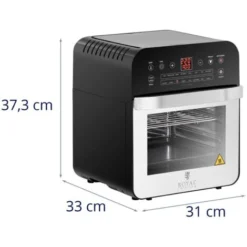 Mini Four Électrique À Convection Combiné Friteuse Air Chaud Minuterie 1600W 12l -Bransch Magasin 28259112 4