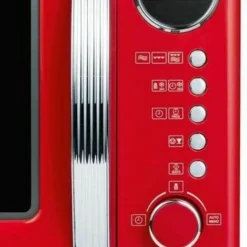Severin MW 7893Rétro Micro-ondes Avec Fonction Grill 2en 1/36cm/700W/125ans Anniversaire Edition/Rouge/chromé -Bransch Magasin 29929260 4