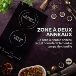 AREBOS Plaque De Cuisson En Vitrocéramique Table De Cuisson électrique Contrôle Cuisinière 2 Foyers -Bransch Magasin 30038606 3