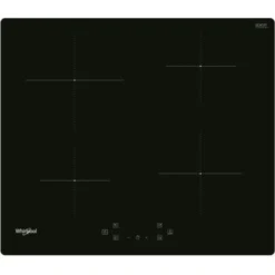 WHIRLPOOL - WSQ4860NE - Table De Cuisson Induction - 4 Foyers - 7200W - L60 Cm - Revetement Verre Noir