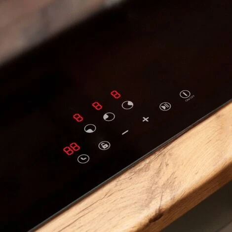 CIARRA CD3BIH Plaque Induction 3 Foyers - 6100W - 9 Puissances - Tactile Sensitive - Securite Enfant - Minuteur - L 59cm 3 CIARRA CD3BIH Plaque Induction 3 Foyers - 6100W - 9 Puissances - Tactile Sensitive - Securite Enfant - Minuteur - L 59cm – Image 3