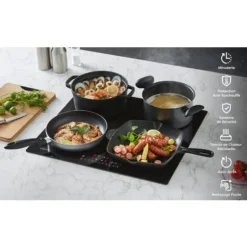 CIARRA CD4BBIH Plaque Induction 4 Foyers - 7200W - Boosters - Vitroceramique - Commandes Tactiles - Minuteur - L 59cm -Bransch Magasin 35820843 4