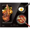 CIARRA CD4BFBIH Plaque De Cuisson Induction - 4 Foyers - Zone Modulable - 7200W - Boosters - Minuteur - Tactile - L 59cm